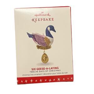 Hallmark Keepsake 2016 Twelve Days of Christmas Six Geese a Laying Ornament